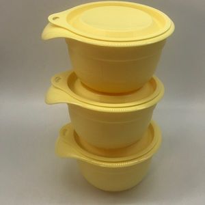 Tupperware Mini Mixing Bowl Sorbet Set of 3
